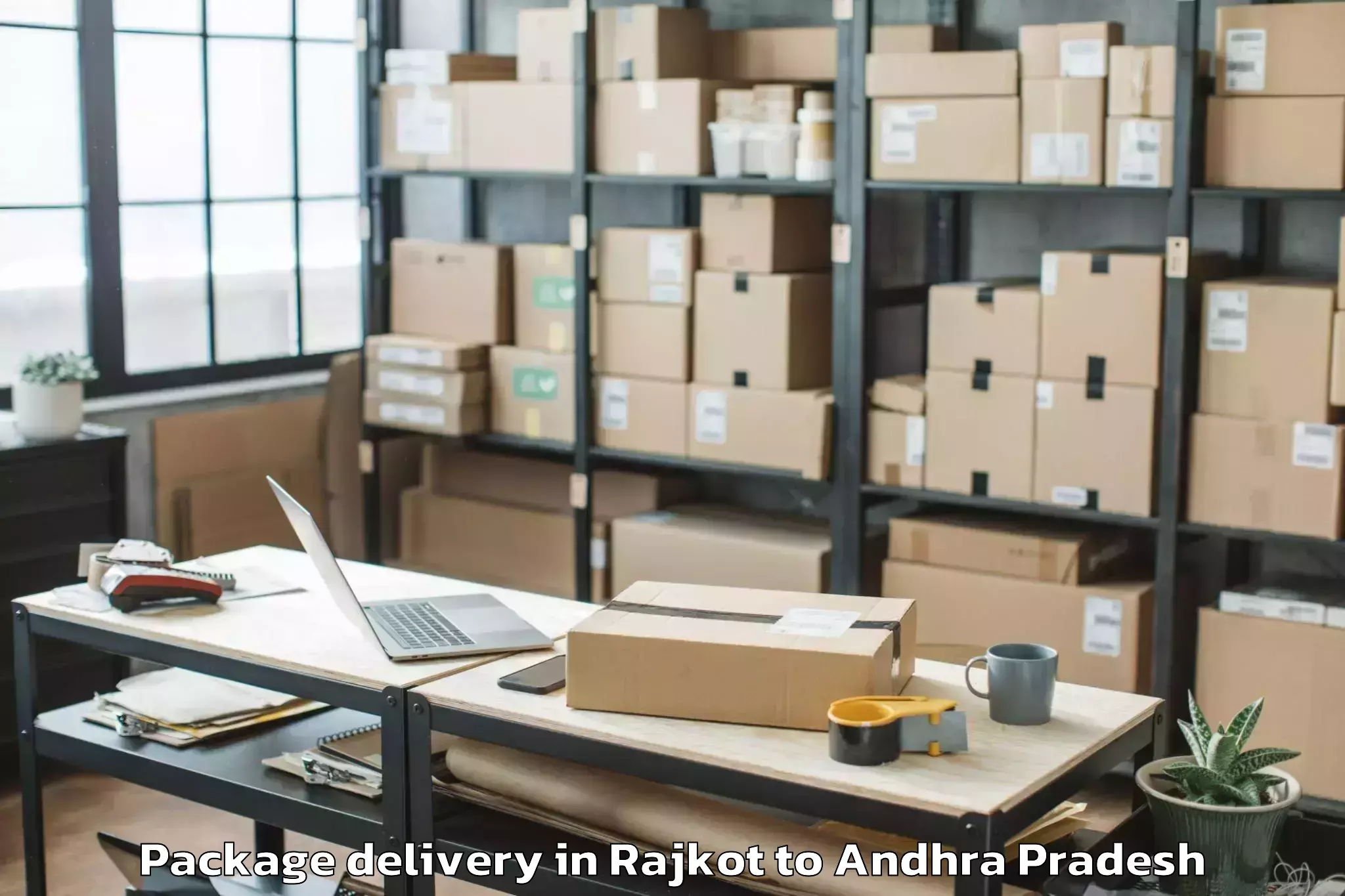 Easy Rajkot to Undi Package Delivery Booking